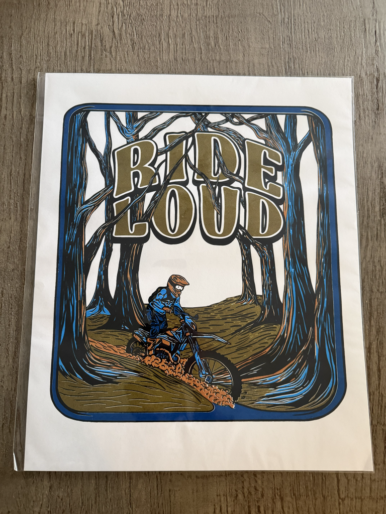 Dirt Bike Poster - Hand Made