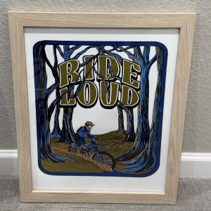 Dirt Bike Poster Framed - Hand Made