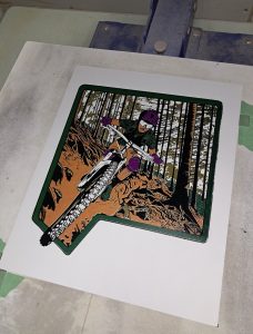 Mountain Bike Poster - Hand Made